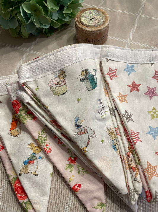 Handmade by Rosie Peter Rabbit bunting