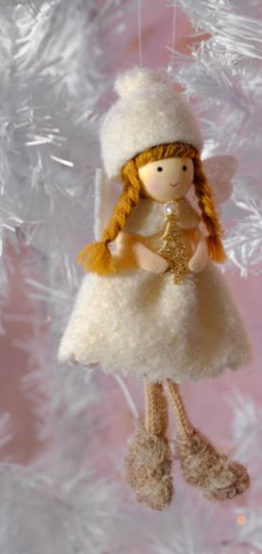Christmas fairy/ angel - white