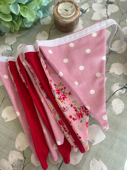 Handmade bunting by Rosie - Cath Kidston style red