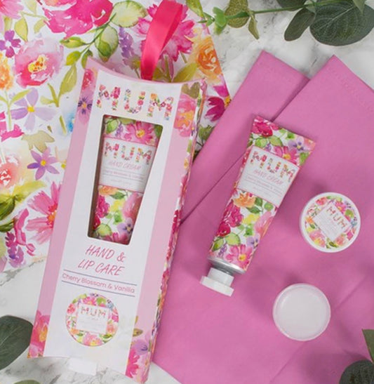Hand & lip care cherry blossom kit - mum