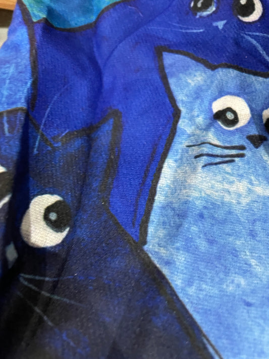 Cat scarf - blue