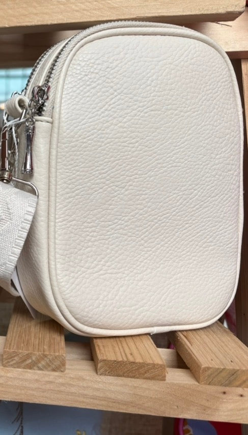 Cross Body cream bag adjustable strap