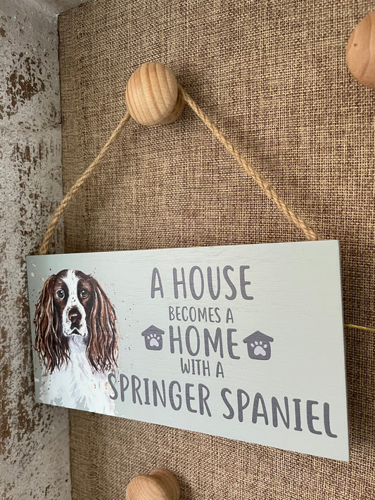 Springer Spaniel plaque