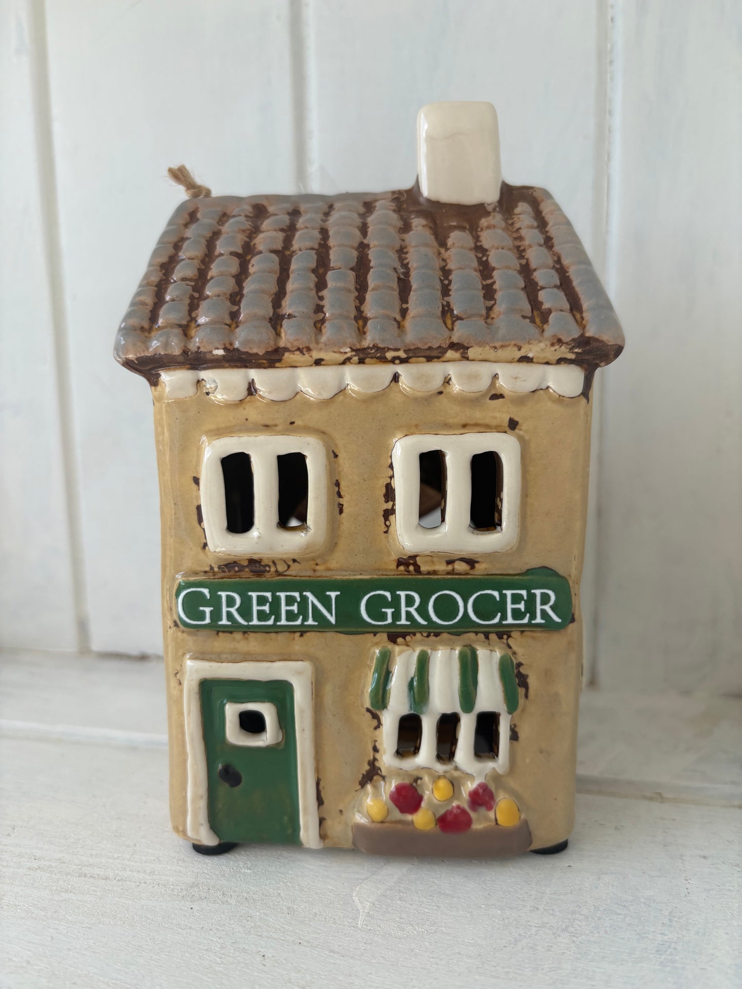 Green grocer village pottery