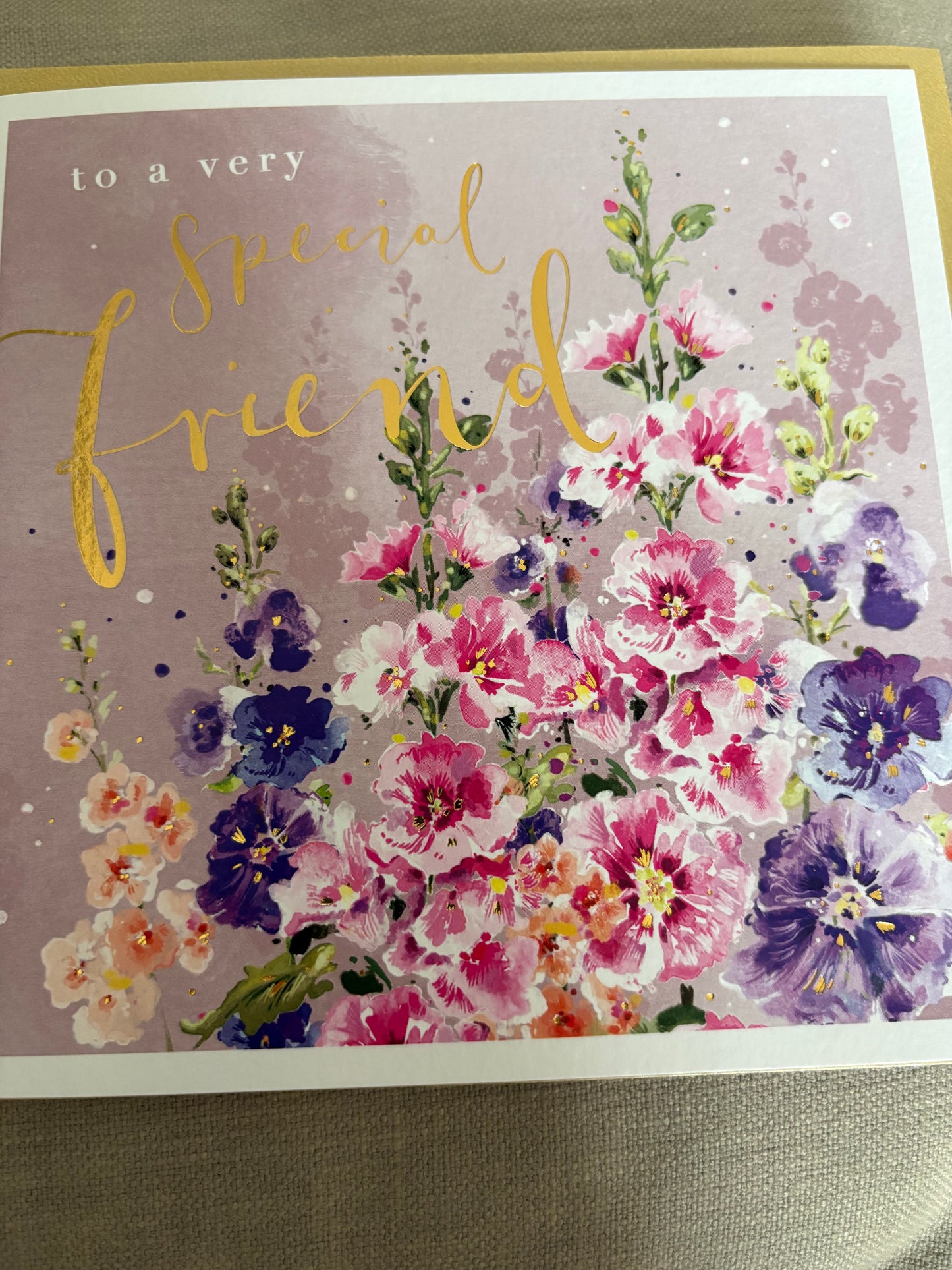 Friend floral card