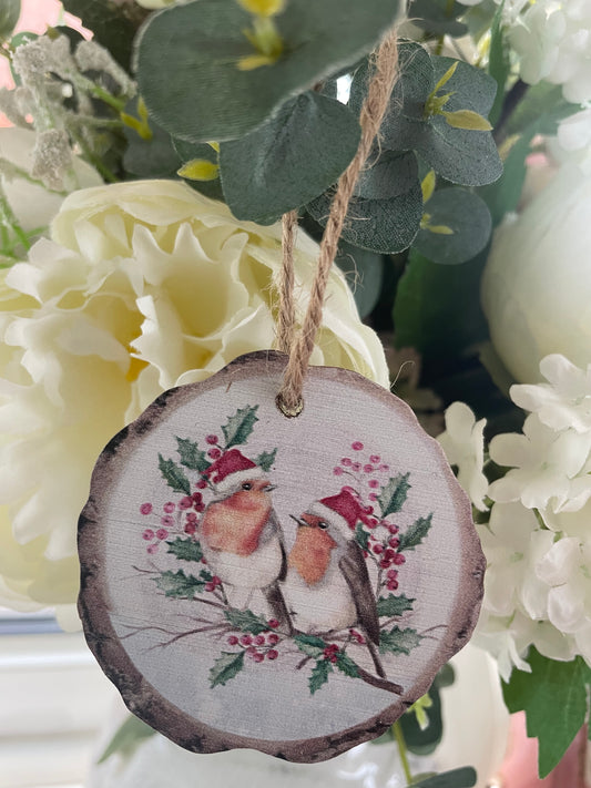 Woodland decoration - robin berries