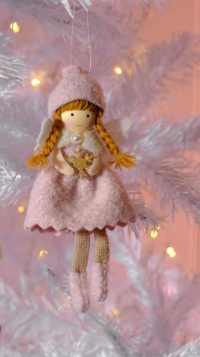 Christmas fairy/angel - pink