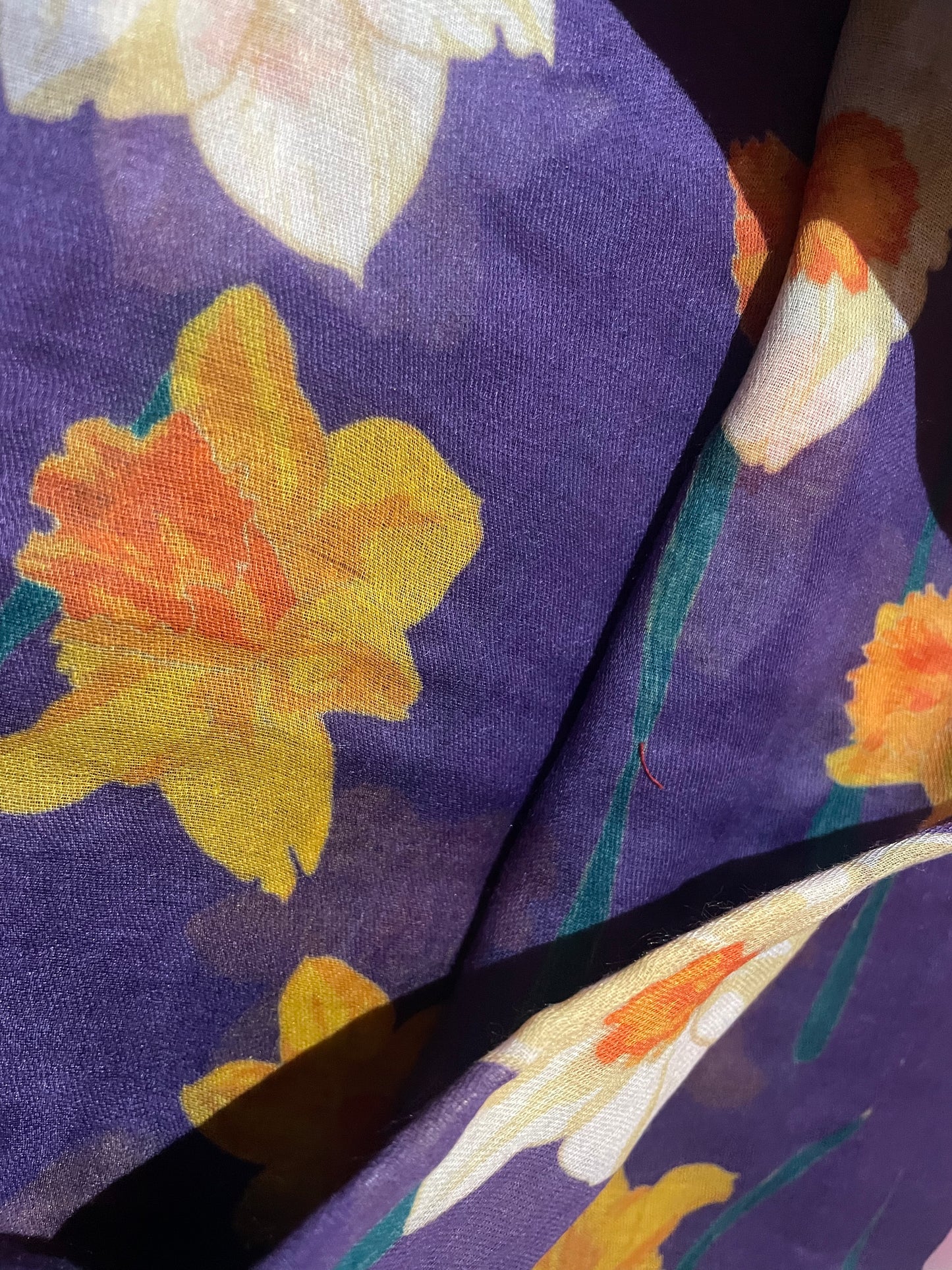 Daffodil scarf - purple
