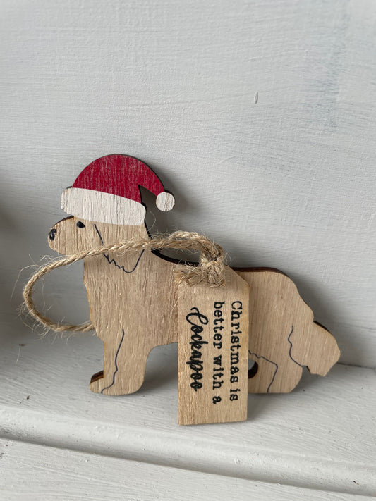 Cockapoo festive decor