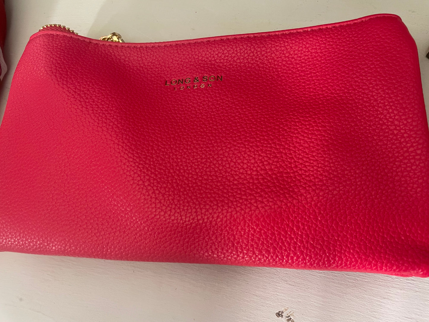 Pink cross body bag