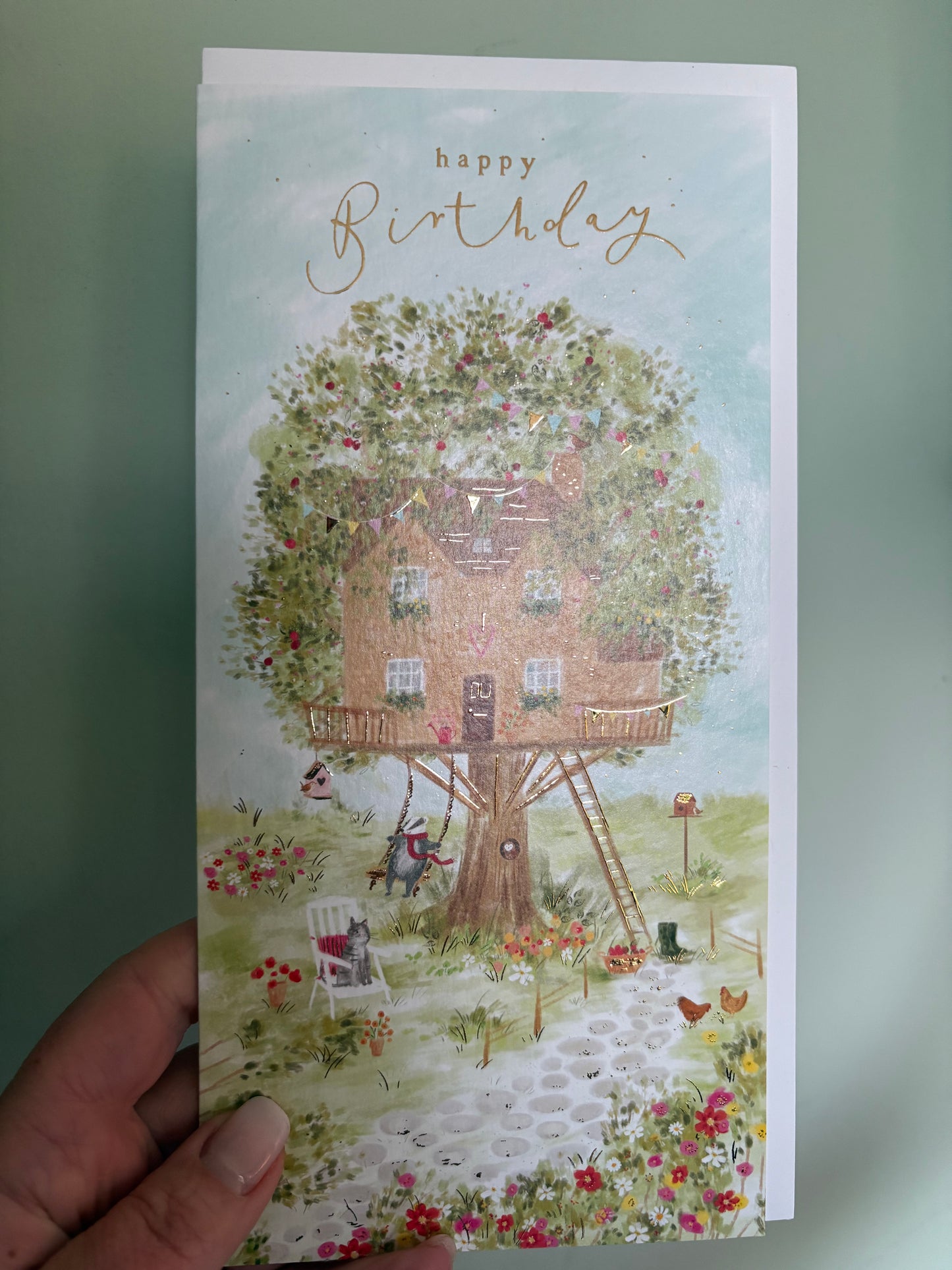 Treehouse birthday card
