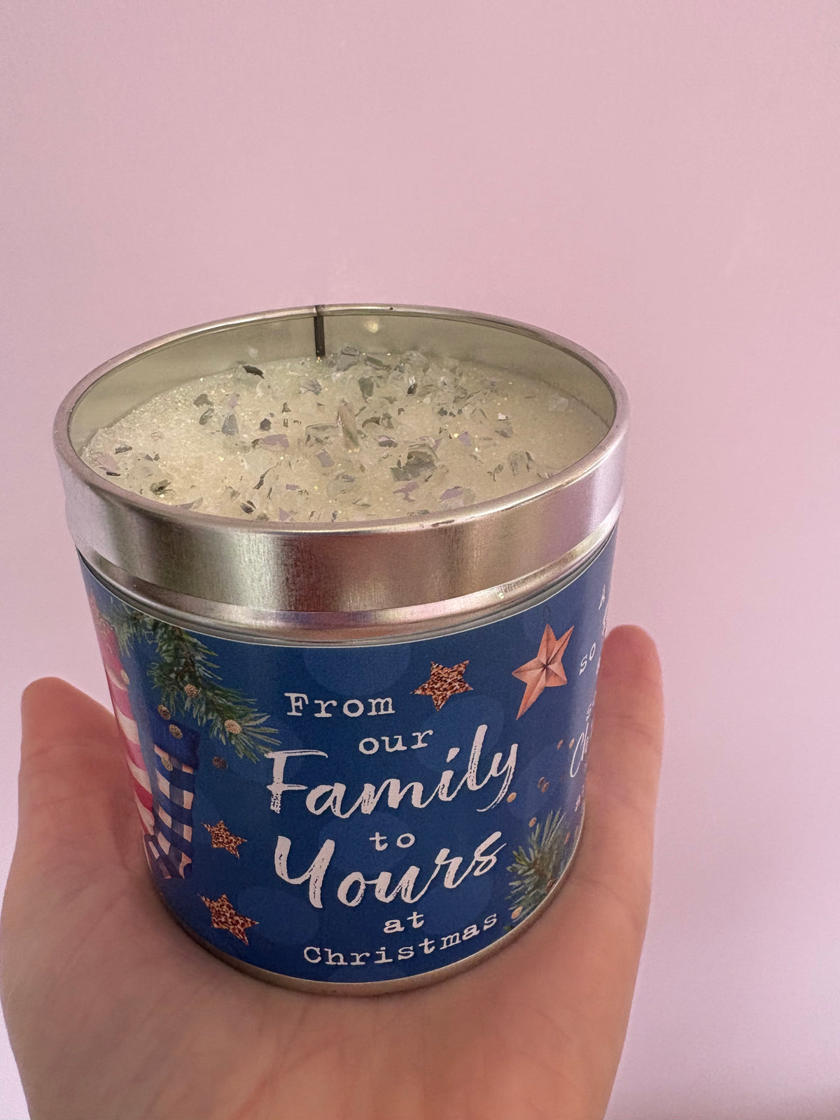 Family festive candle up to 50 hours burning cranberries &orange fragrance
