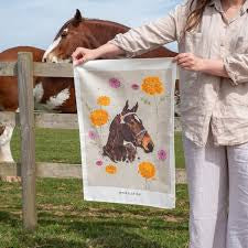 Horse Design Tea towel