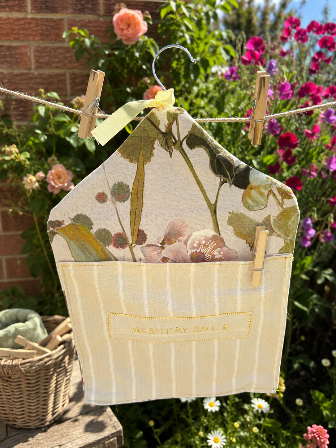 Handmade peg bag by Rosie