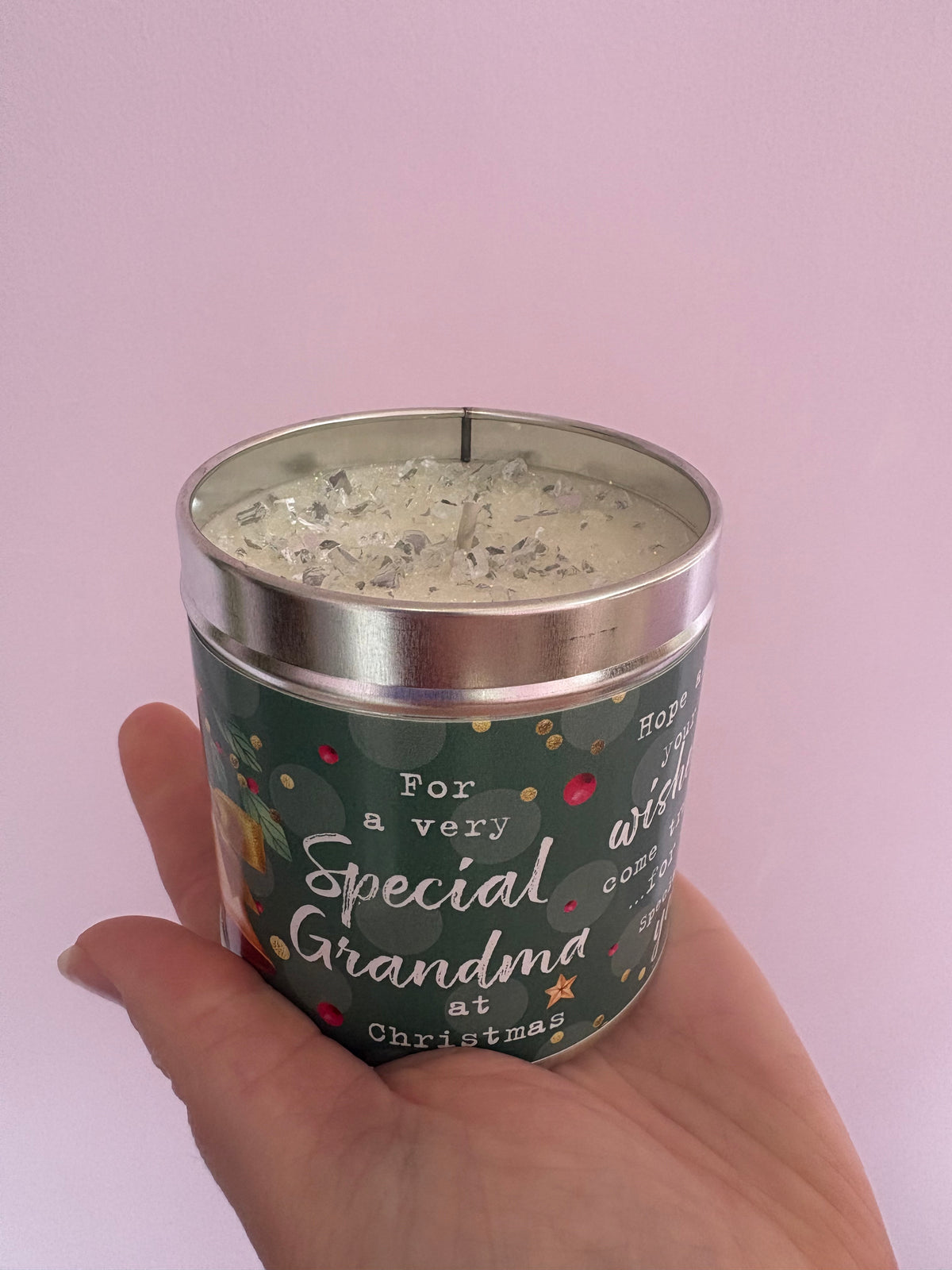 Grandma festive candle up to 50 hours burning cranberries &orange fragrance