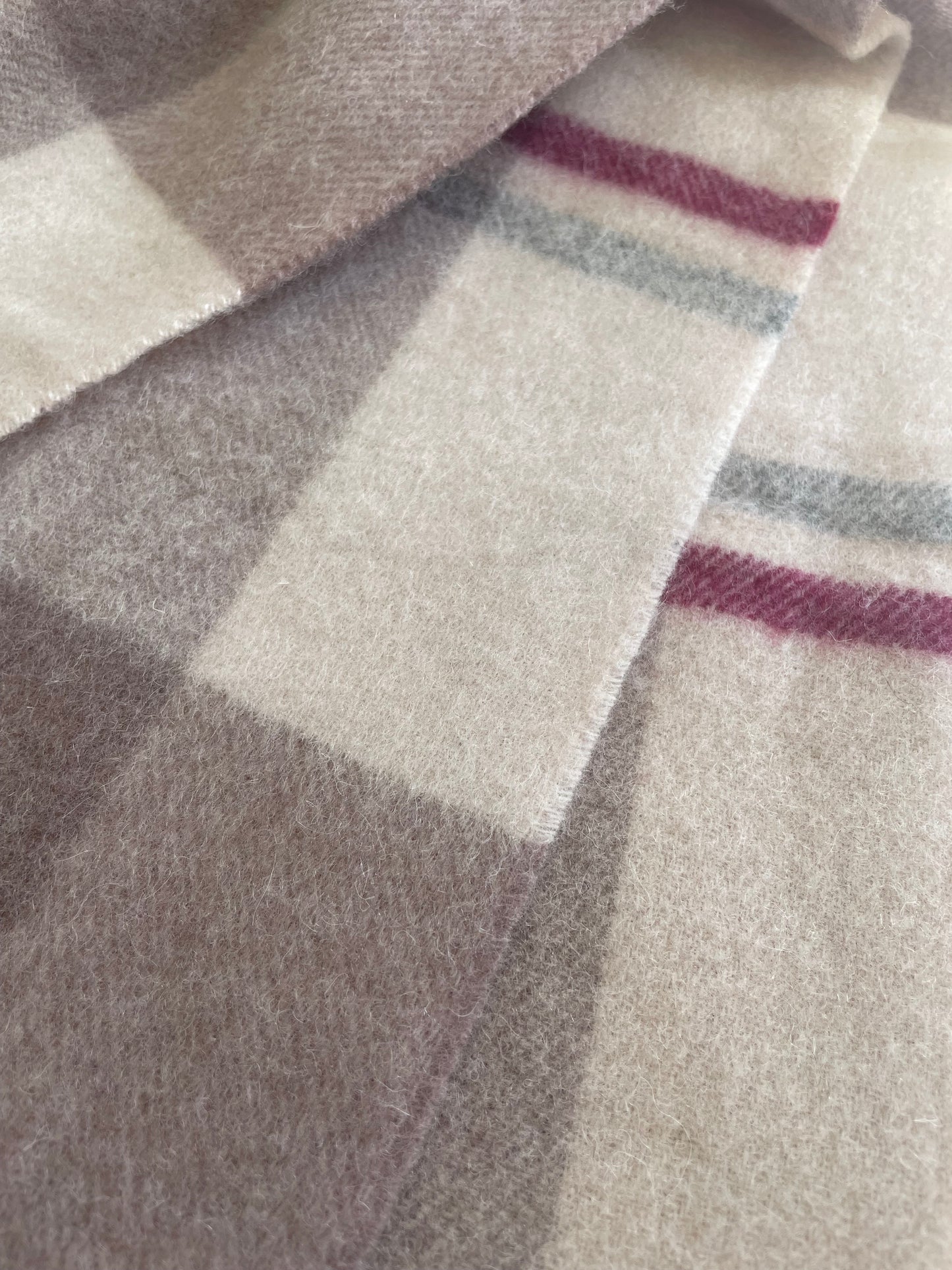 Wool scarf - burgundy