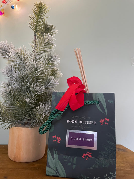 Handmade natural reed diffuser - plum & ginger