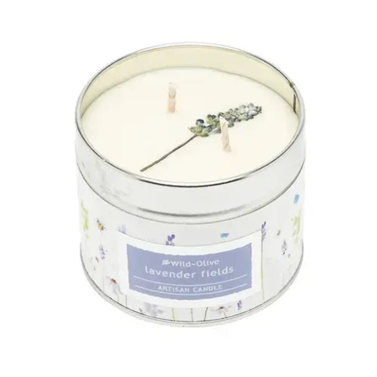 Soy wax artisan two wick candle - Lavender Fields