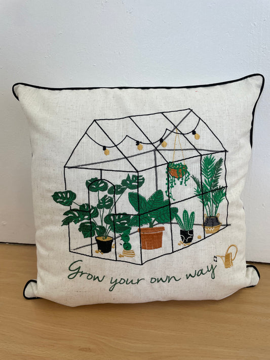 Grow your own way cushion