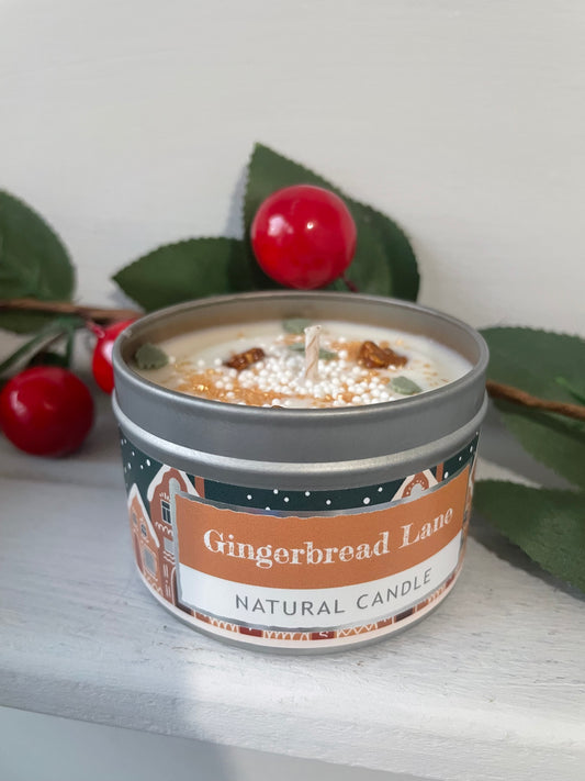 Sprinkle soy candle - hand poured - Gingerbread lane