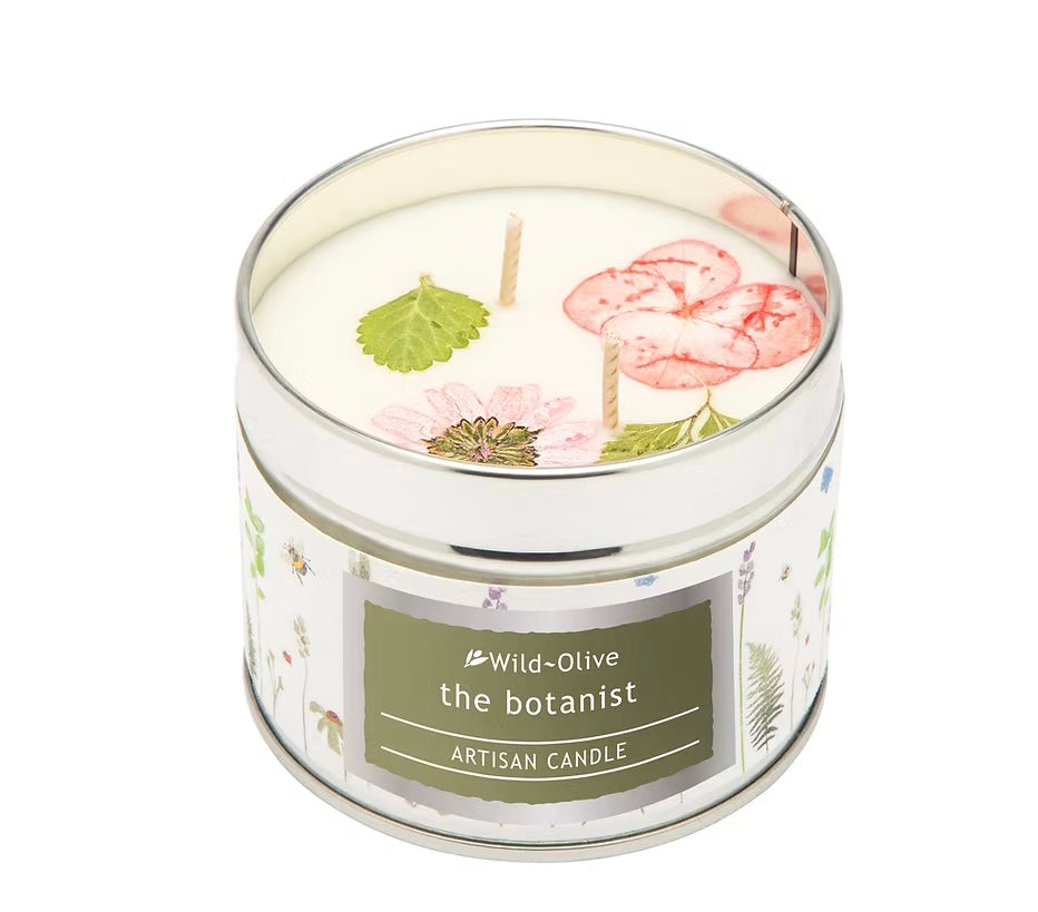 Natural soy candle two wick - the botanist