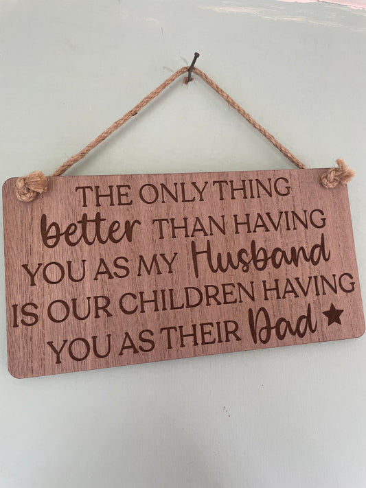 Dad Plaque