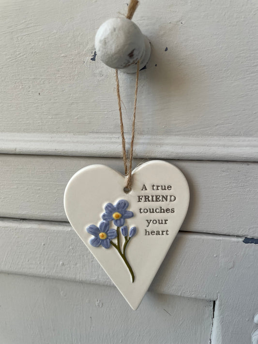 Friend ceramic heart