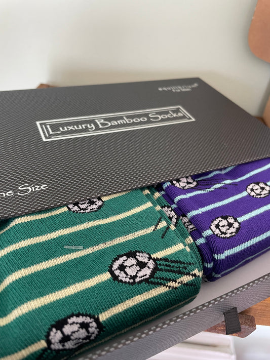 Men’s bamboo socks - football