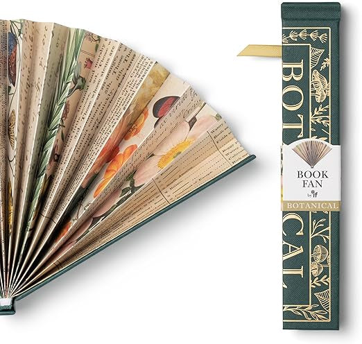 Book fan Botanical design