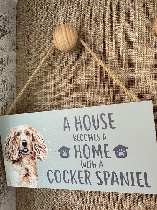 Cocker Spaniel Plaque