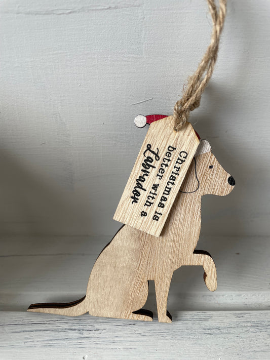 Labrador Christmas hanger decor