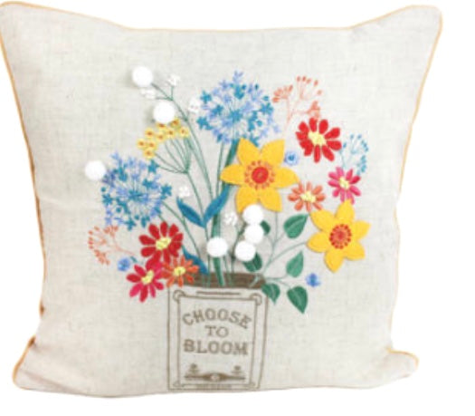 Choose to bloom cushion
