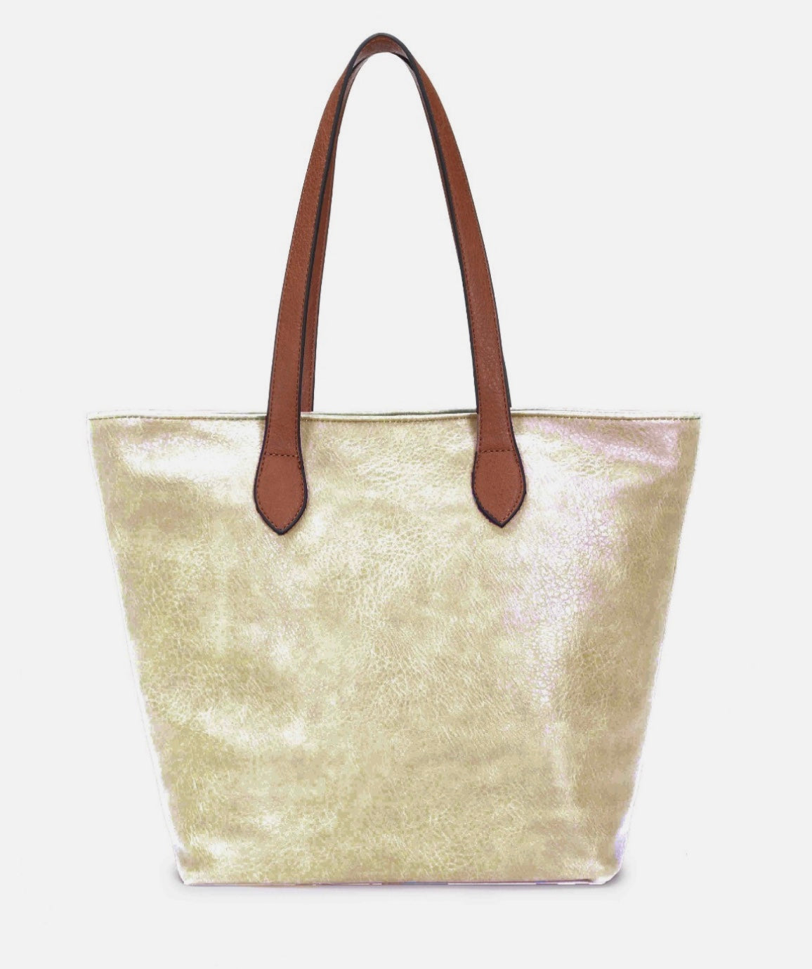 Handbag contrast handle - gold