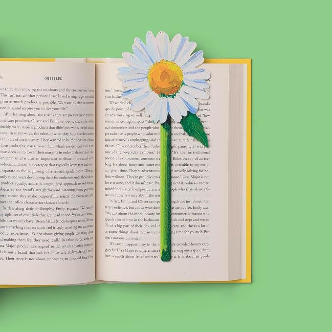 Flower bookmark - daisy