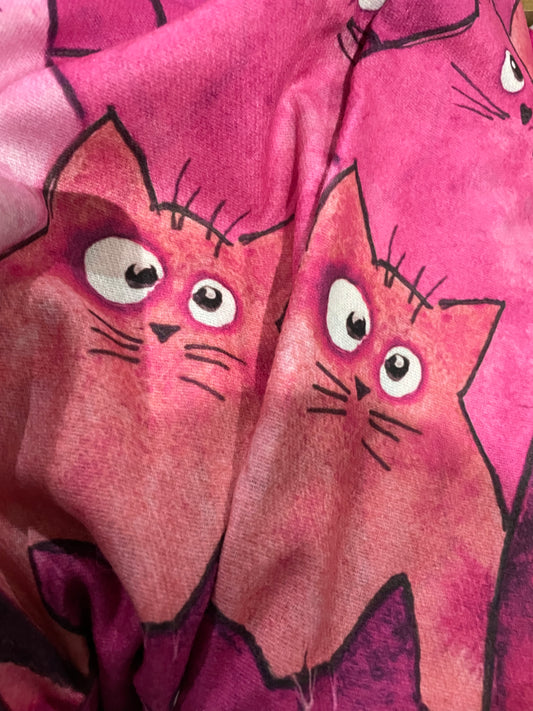 Cat scarf - pink