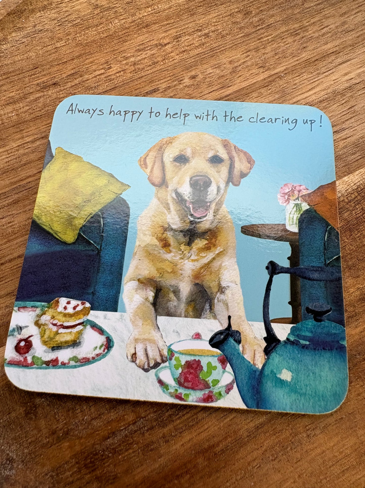 Yellow Labrador coaster