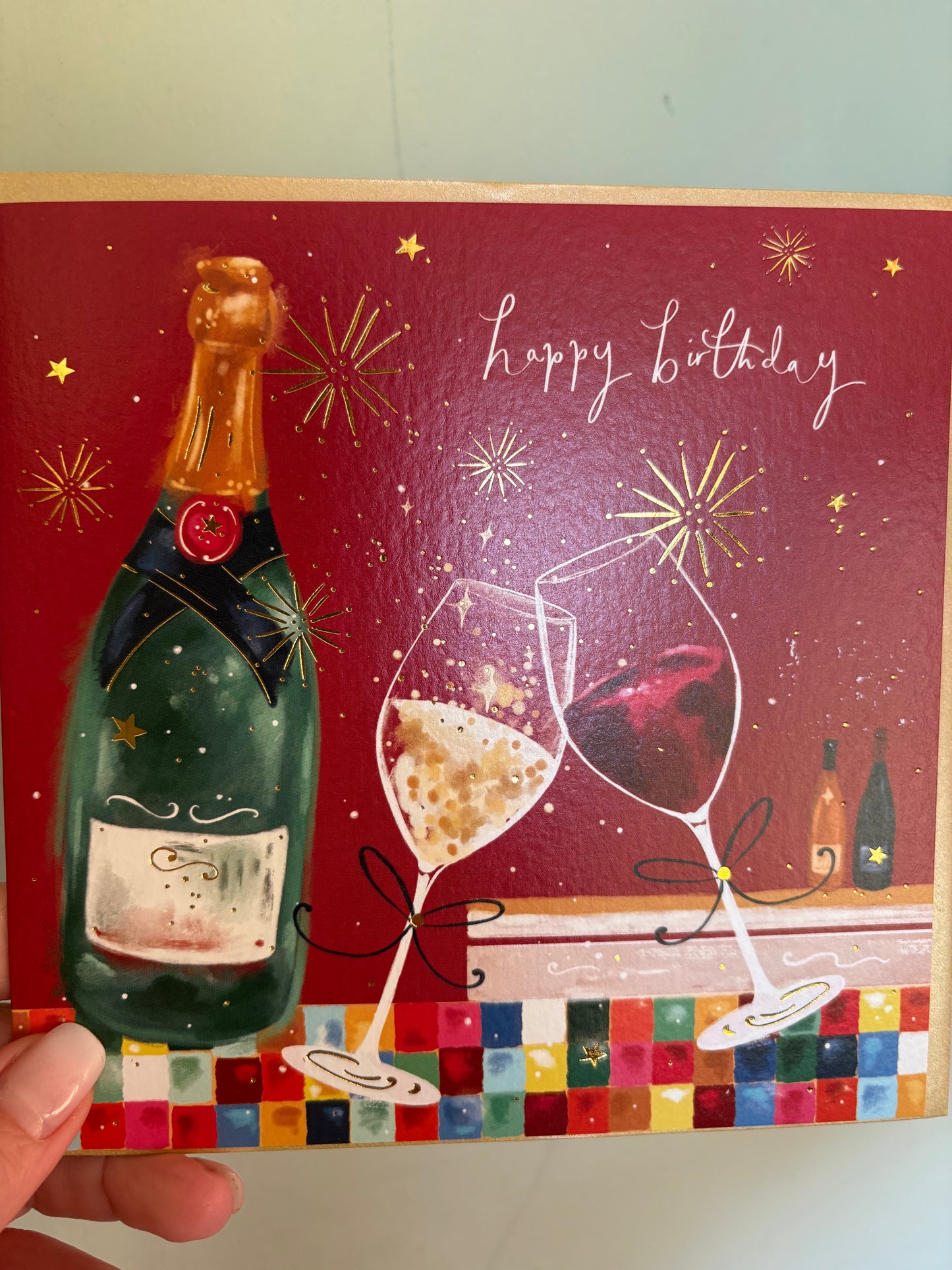 Wine lover birthday card