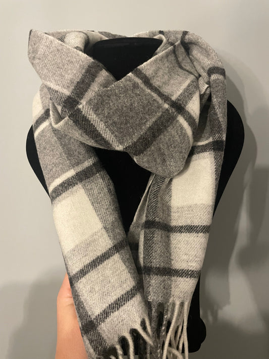 Wool scarf - grey