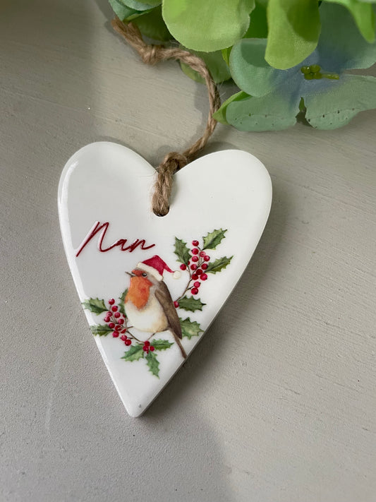 Robin Ceramic heart - Nan