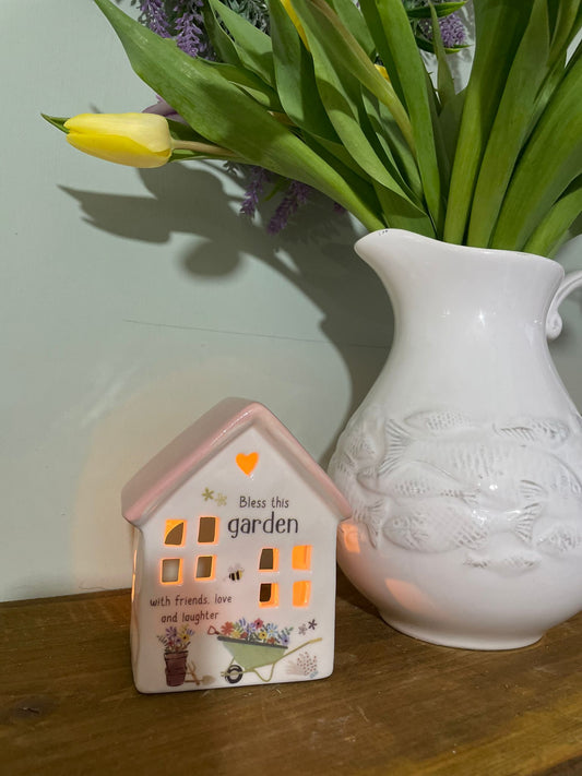 Ceramic candle house - Garden