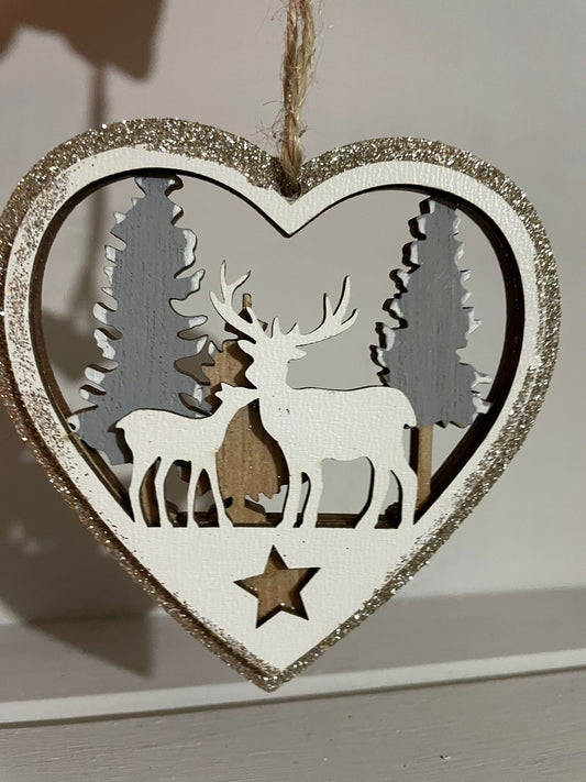 Woodland heart scene- small