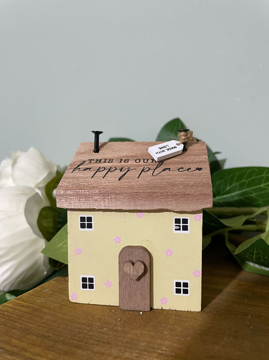 A rustic handmade wood house