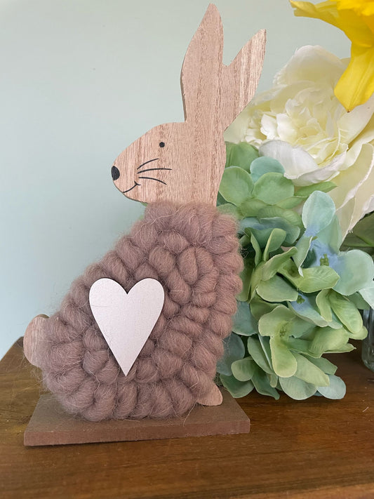 Pretty heart rabbit - grey