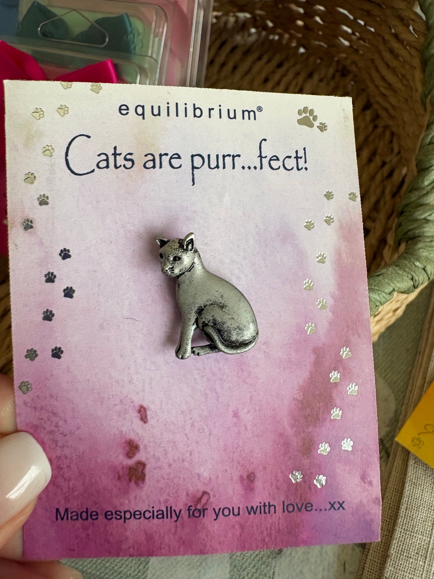 Cat pin brooch