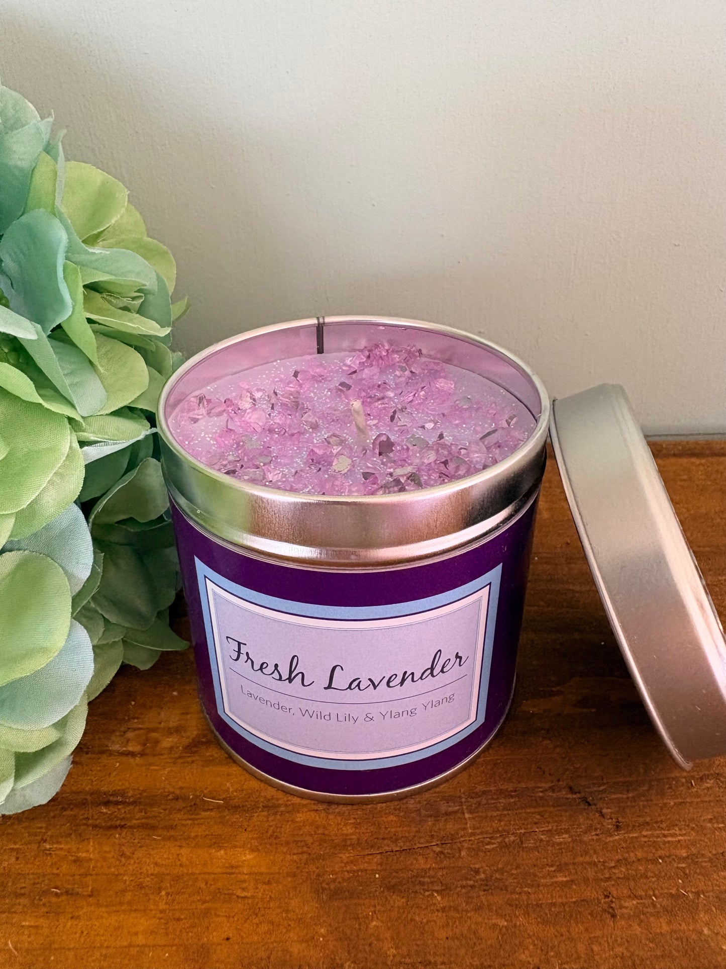 Fresh lavender candle
