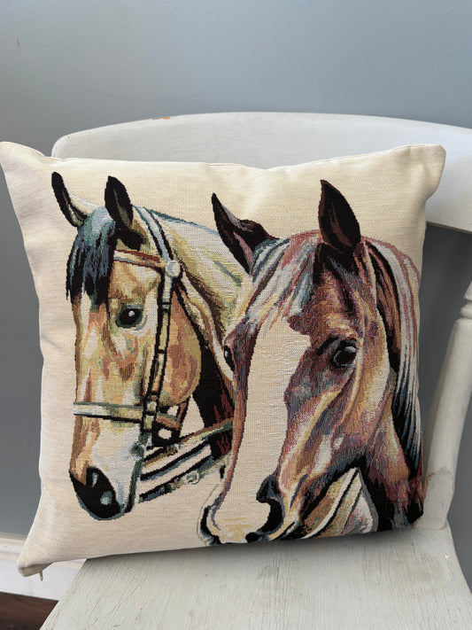 Horse cushion tapestry design