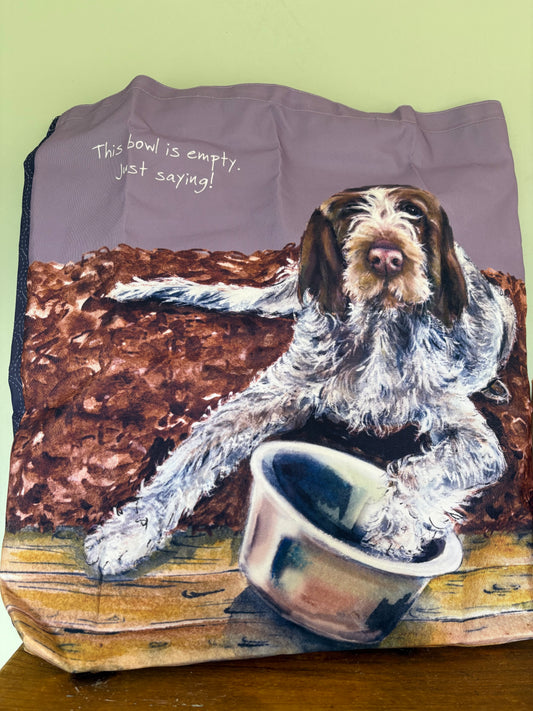 Dog design tote bag