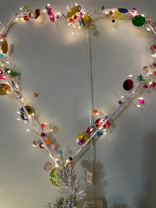 Large sparkle heart light