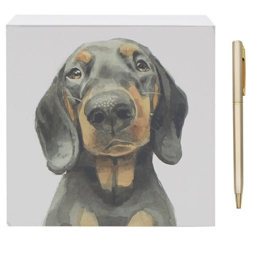 Dachshund memo block