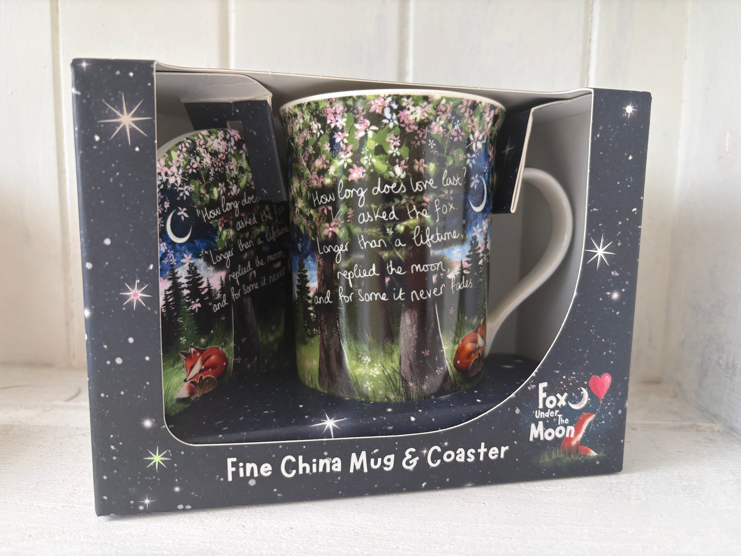 Mug and coaster set - Stacey McNeill Artwork - Ceramic mug for hot & cold drinks
